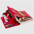Genuine Leather Multifunctional Anti - theft Wallet for Women – RFID Protection, Card Slots & Zippered Coin Pocket