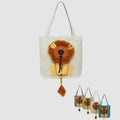 Pet Carrier for Small Animals - Travel Canvas Shoulder Bag with Cute Lion Design