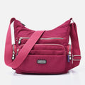 Waterproof multi-pocket nylon crossbody bag