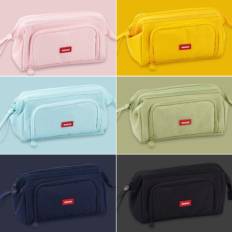 Multifunctional Double Layer Large Capacity Pencil Case for Study & Organization