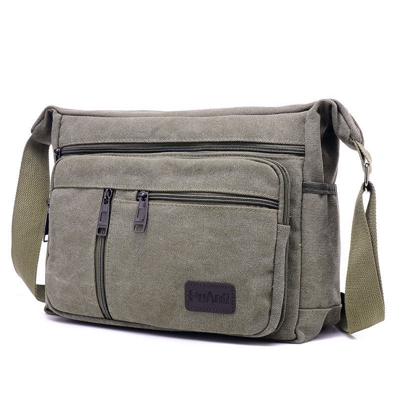 Crossbody Bag for Men | Vintage Outdoor Canvas Business Shoulder Bag