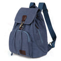 Vintage Canvas Backpack for Women & Girls – Drawstring Rucksack for School & Travel