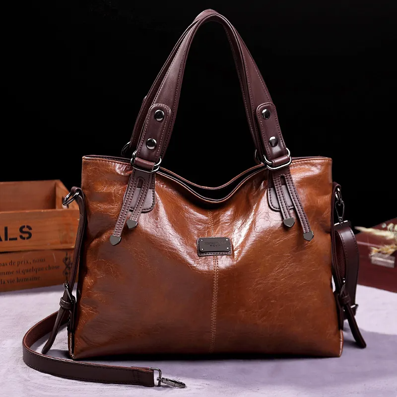 Women's Vintage Faux Leather Handbag – product view 1