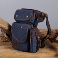 Durable Leg Bag for Men – Vertical Outdoor Sports Canvas Bag with Adjustable Strap