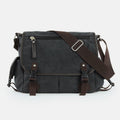 Men's vintage canvas laptop messenger bag