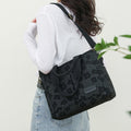 Floral Cute Printing Crossbody Purse – Large Canvas Handbag for Commuting
