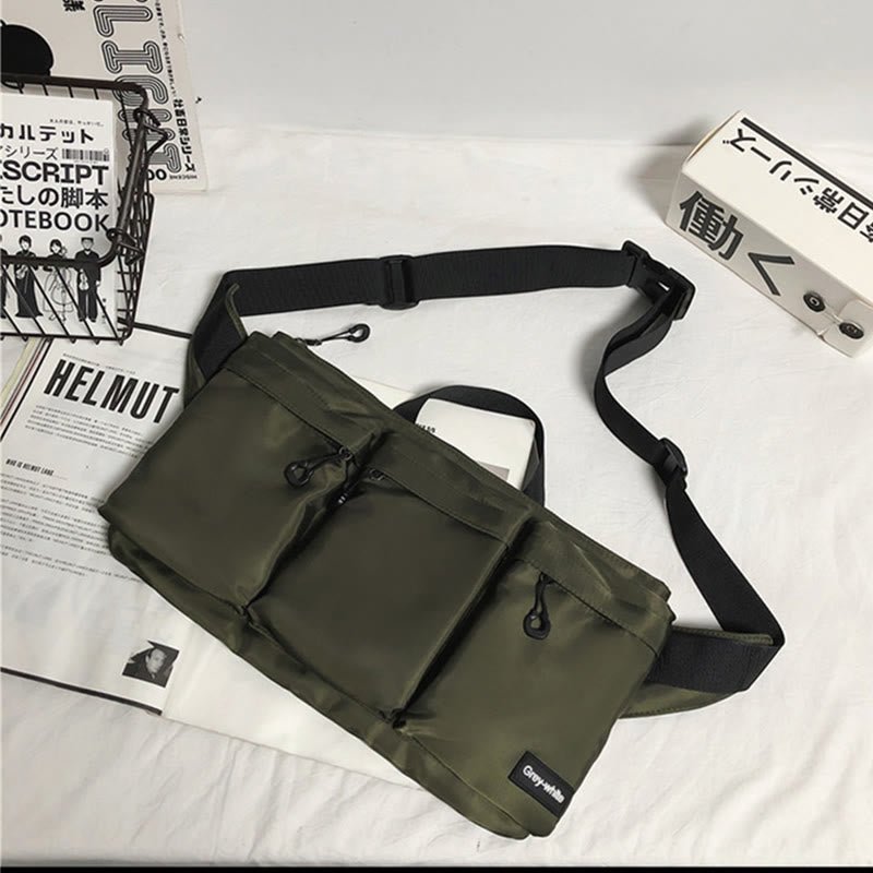 Men’s Sports Waist Bag – Large Capacity Leisure Crossbody Bag