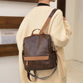 Women's Anti - theft Leather Backpack – Stylish & Secure Travel Handbag