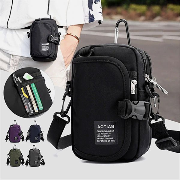 Waterproof multifunction crossbody messenger bag