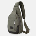 Men's canvas sling bag for outdoor travel