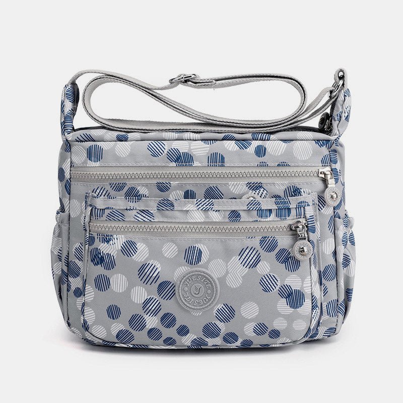 Large Capacity Waterproof Floral Crossbody Bag for Women – Stylish Shoulder Bag with Multiple Pockets