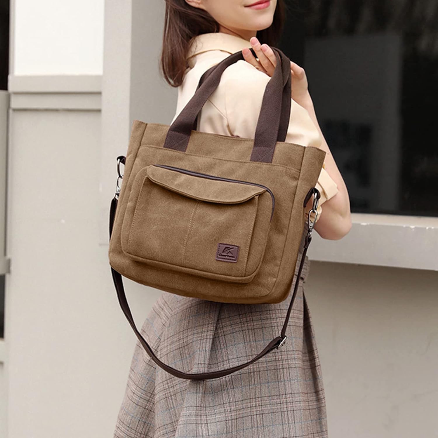 Versatile Women's Canvas Bag: A Stylish Small Bag for Work and Beyond
