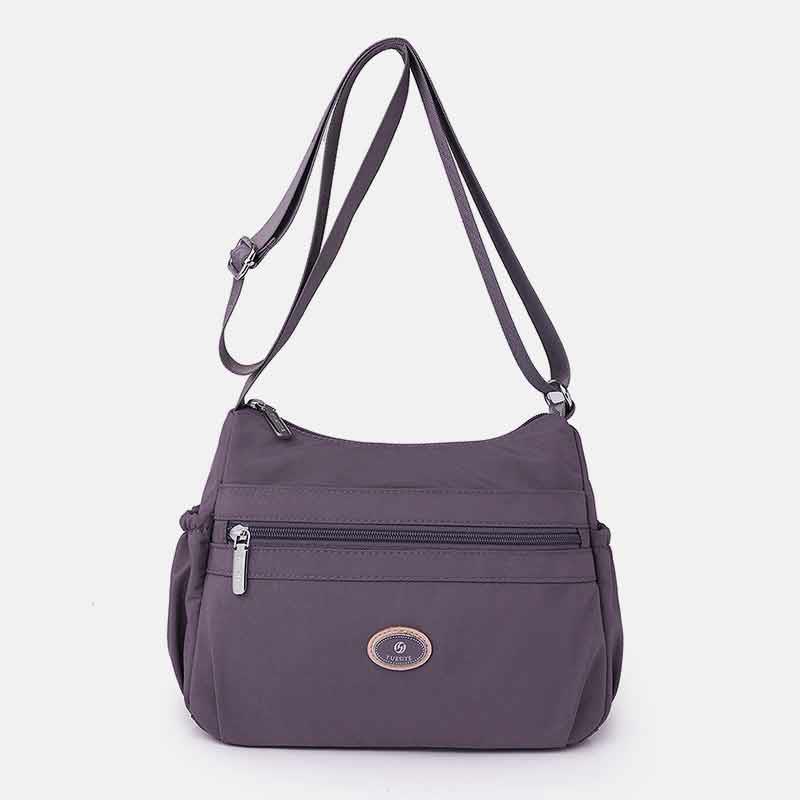 Multiple Color Crossbody Purse for Women - Large Nylon Commuter Bag