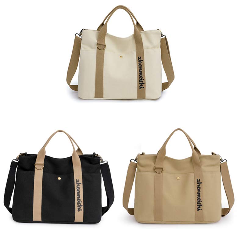 Reusable Water - Resistant Canvas Tote Bag – Versatile Crossbody Shoulder Bag