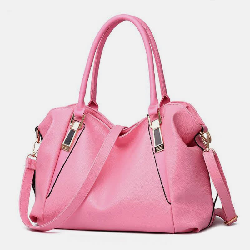 Women's Leather Tote Shoulder Bag | Top - Handle Satchel Hobo Purse