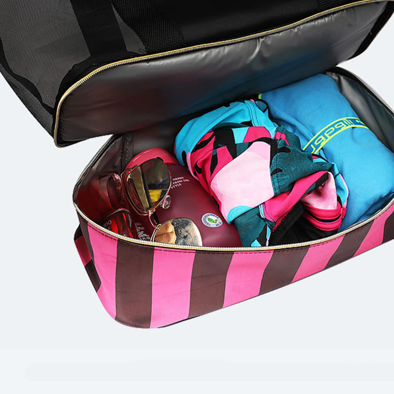 Women's nylon shoulder bag for beach and fitness