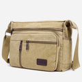Men's vintage canvas business crossbody bag