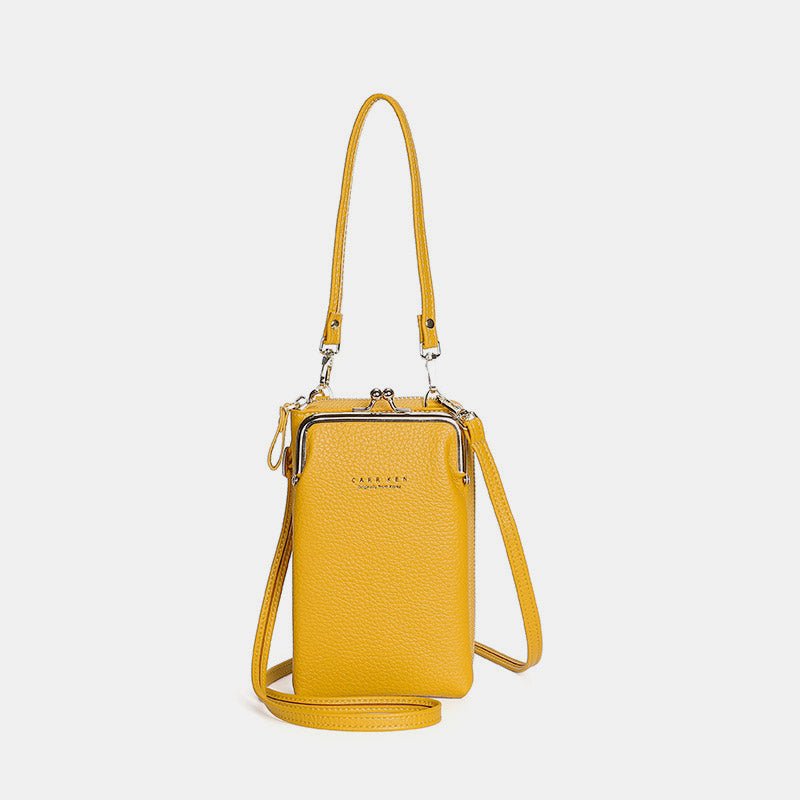 Multifunctional Kiss - Lock Crossbody Phone Bag