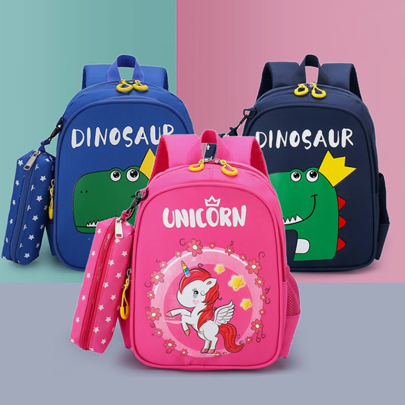 Cute Cartoon Backpack for Kids – Unicorn, Dinosaur, Bunny, and More, Kindergarten School Bag