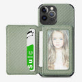 RFID Blocking Phone Case Wallet with Card Holder Kickstand for iPhone