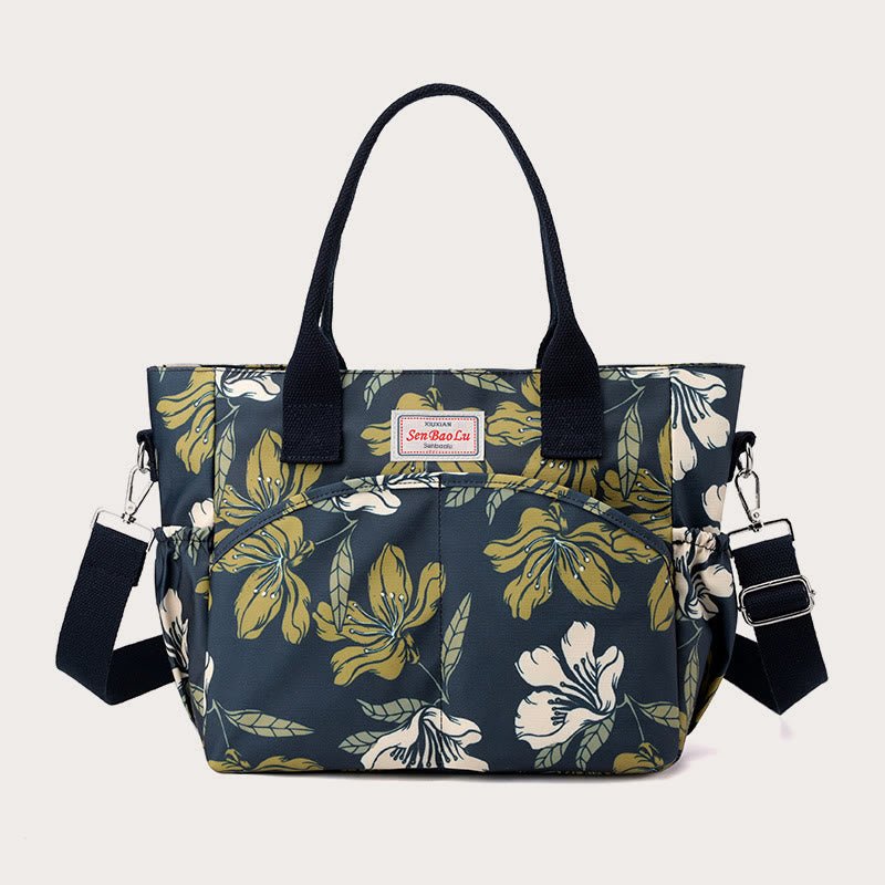 Women's ethnic flower crossbody top-handle bag