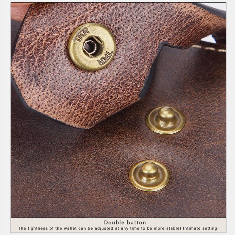 Multifunctional Double Zipper Vintage Wallet – Stylish and Practical