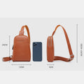 Lightweight Casual Sling Bag for Women – PU Leather Small Crossbody Backpack