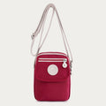 Mini Crossbody Bag – Waterproof Nylon Simple Solid Color Shopping Bag