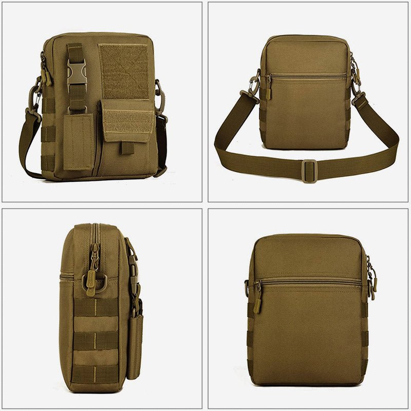 Waterproof Casual Outdoor Messenger Bag for Men – Adjustable Strap, Zipper Closure