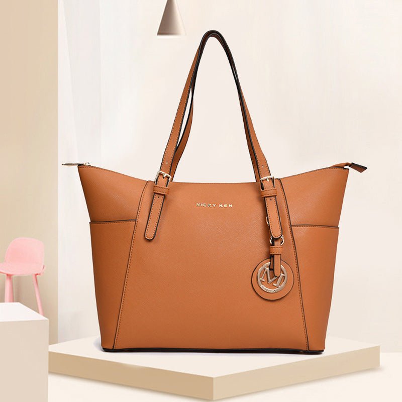 Women’s Large Capacity Tote Handbag – Stylish PU Leather Shoulder Bag