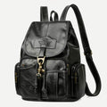Vegan Leather Backpack for Women – Vintage Casual Daypack Purse for Ladies & Girls