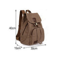 Vintage Canvas Backpack for Women & Girls – Drawstring Rucksack for School & Travel