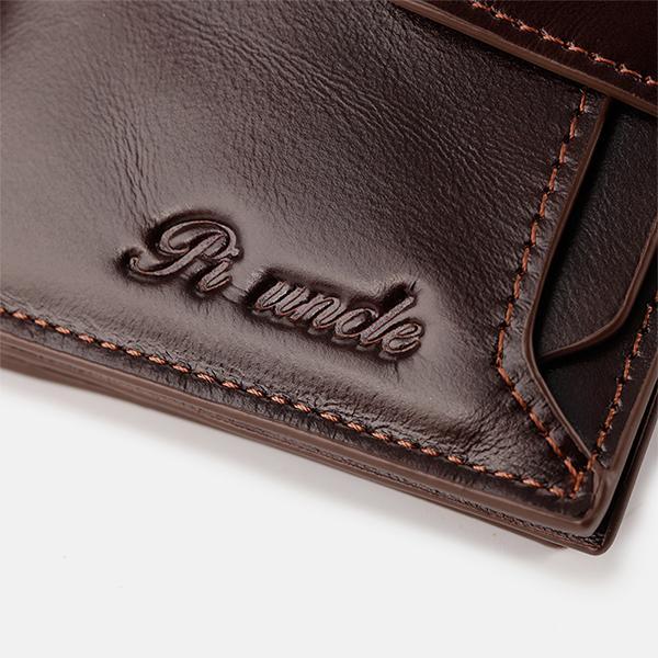 RFID Large Capacity Genuine Leather Multi - Card Wallet – Secure, Stylish, and Practical