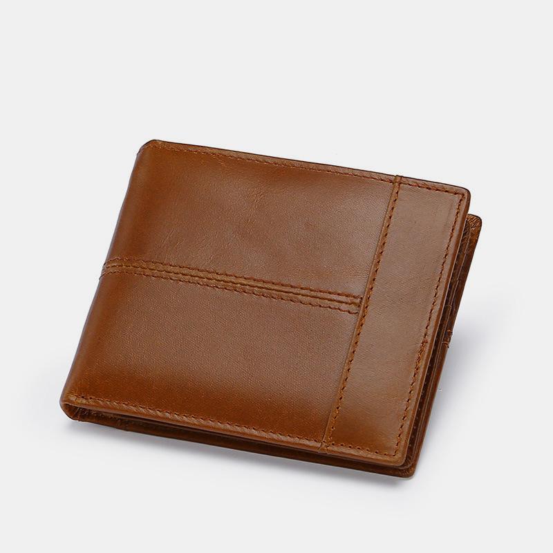 Retro RFID Multi - Slot Wallet – Leather, Stylish and Secure for Men