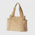 Large Capacity Canvas Shoulder Tote Bag – Multi - Pocket Handbag for Shopping, Travel & Everyday Use