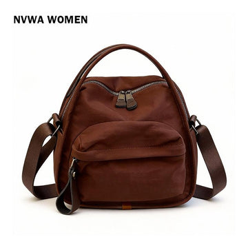 Women's lightweight nylon crossbody bag with front pocket