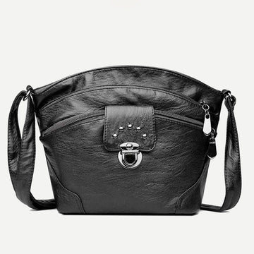 Women's retro faux leather crossbody bag