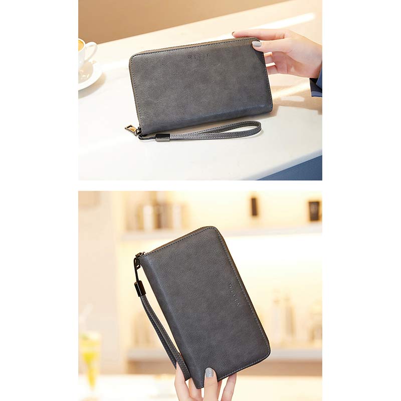 Women's RFID Blocking Zip Around Wallet - Large Long Wristlet Clutch