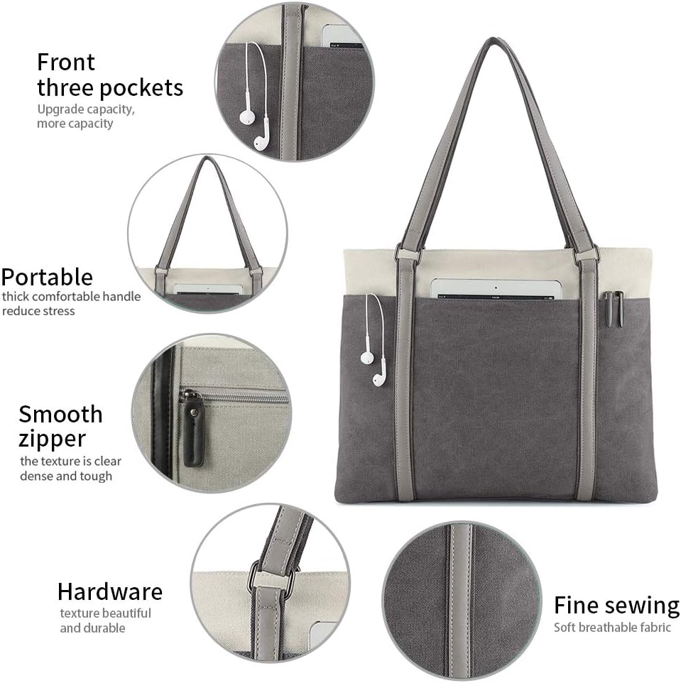 Women's 15.6-inch laptop tote bag for work