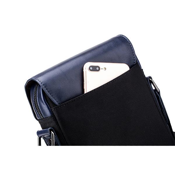 Genuine Leather Business Crossbody Bag for Work, Travel & Daily Use