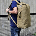 Men’s Large Capacity Canvas Backpack for Sports & Travel