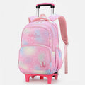 Durable Nylon Rolling Backpack for Kids – School Bag with Wheels, Adjustable Straps