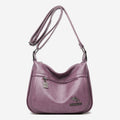 Women’s Soft Leather Double Compartment Crossbody Bag – Stylish & Practical Shoulder Bag