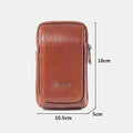 Genuine Leather Waist Bag – Multifunctional Messenger & Shoulder Bag for Men