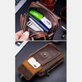 Genuine Leather Multifunctional Waist & Messenger Bag for Men – Versatile Crossbody & Shoulder Bag