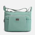 Women's plaid waterproof nylon crossbody tote bag