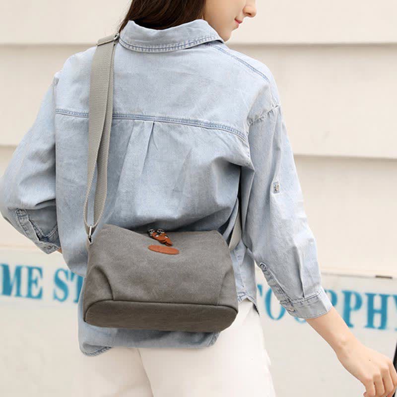Lightweight Canvas Crossbody Bag for Women | Small Shoulder Purse