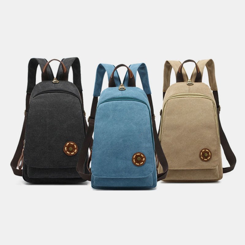 Canvas Sling Bag for Women – Small Sling Backpack Shoulder Bag