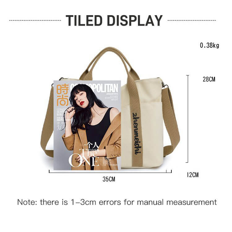 Large - capacity stylish canvas bag