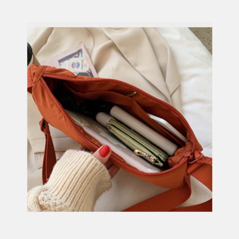 Nylon Dumpling Crossbody Bag for Women – Stylish Shopping Shoulder Bag